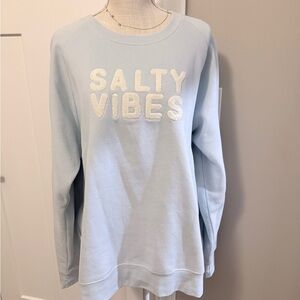 Light Blue 'Salty Vibes' Sweatshirt